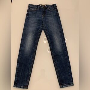Stradivarius Blue Skinny Jeans with Vintage Fading
